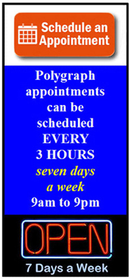 Saturday polygraph Ontario California